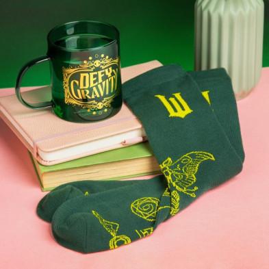 Set Taza cristal + Calcetines Elphaba Wicked